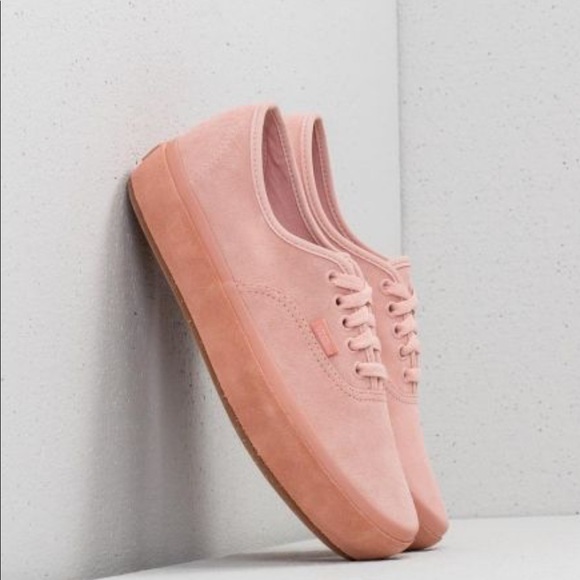 pink suede vans platform